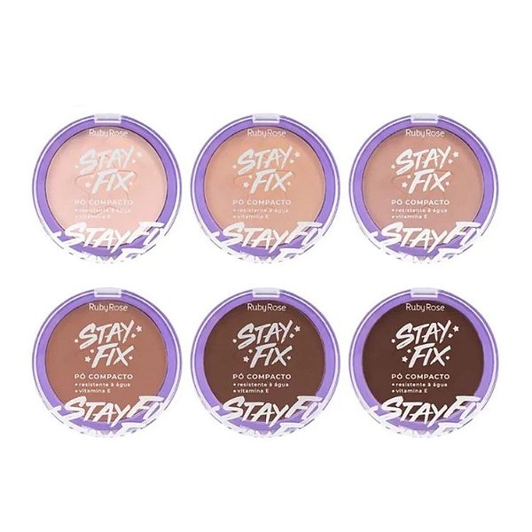 Pó Compacto Facial - Stay Fix Ruby Rose 10g