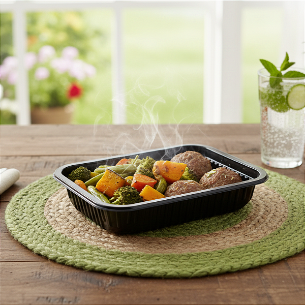 Bolinho de carne com legumes