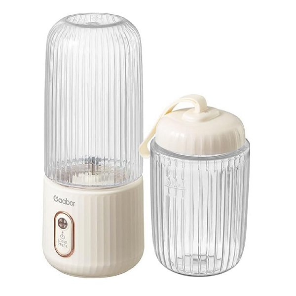 Mini Liquidificador Portátil Gaabor FP03T-WH01A 350ml + 280ml USB Branco