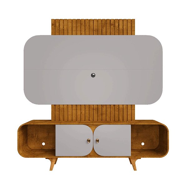 Home Estante Para TV até 75 Polegadas Bechara Embaú Nature com Off White