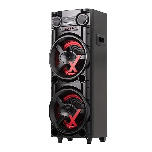 Caixa de Som Amvox Amplificada ACA 1300 New X SFM- 1300W RMS, Bluetooth, Equalizador, USB