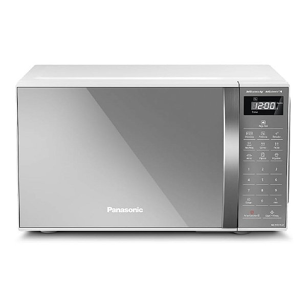 Microondas Panasonic NN‑ST27LWRUN 21 L Branco Porta Espelhada 127 V