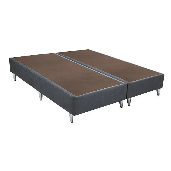 Base Ortobom Super King Sommier Camurça Cinza 193x203x30