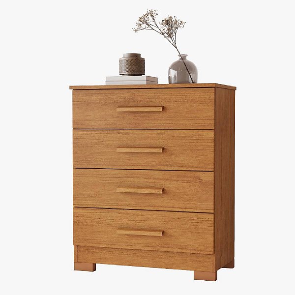 Cômoda 4 gavetas 98cm JCM Lídia Cinamomo
