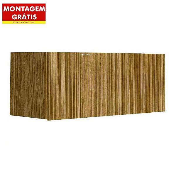 Armário Aéreo Cozinha Parana 1 Porta Basculante Freijó Friscatto