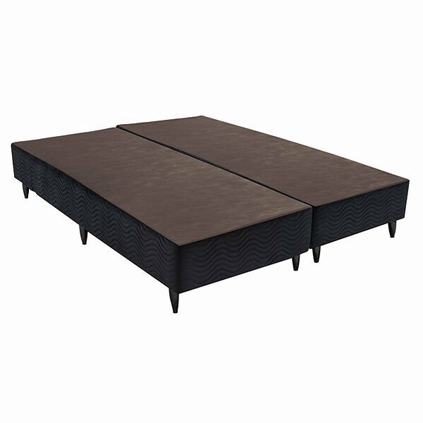 Base Sommier Camurça Super King 193cm x 203cm x 30cm Ortobom Preto