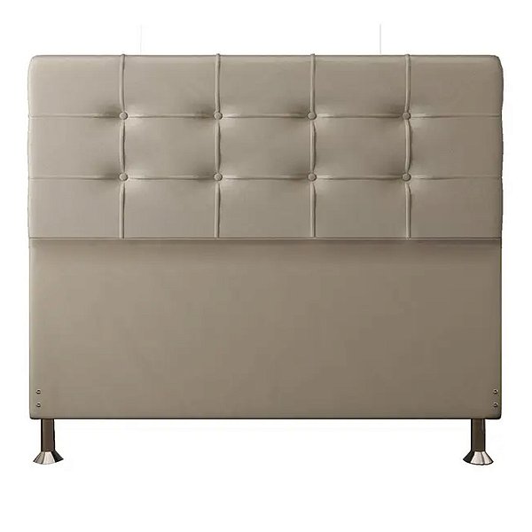 Cabeceira MDP Atenas 1,40 Cm Cama Box Casal Joly com Bege