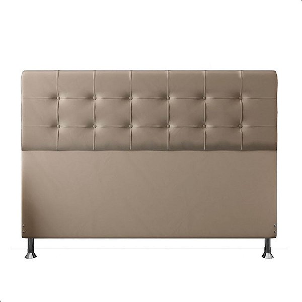 Cabeceira MDP Atenas 1,58 Cm Cama Box Queen Joly com Bege