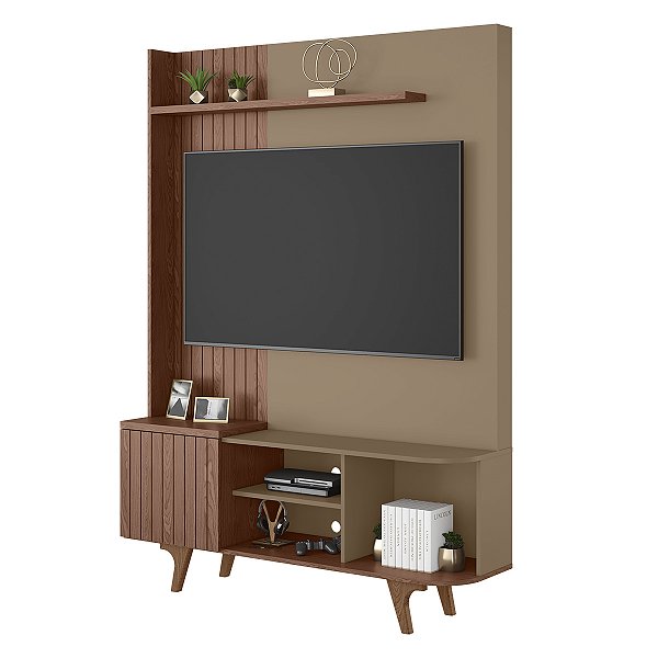 Home Bechara Corumbau 1,92m x 1,36m x 0,38m Freijó com Fendi