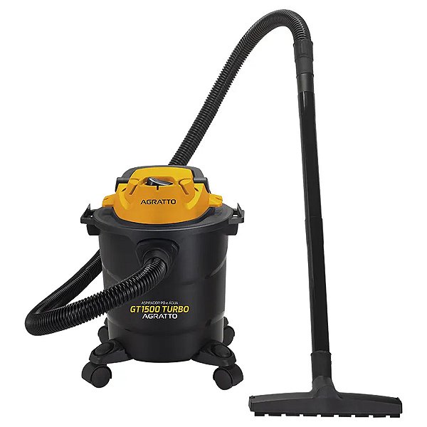 Aspirador de Pó e Água Agratto 11L 1400W Preto/Amarelo GT1500 Turbo 127V