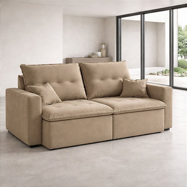Sofá Cama Flash Londres 2m Bege