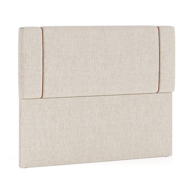 Cabeceira Bonan Fiori Solteiro 0,90m sem Frame Linho Bege 1207
