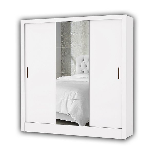 Guarda Roupa Santiago 3 Portas Plus com Pés 2,00x1,79x0,47 Branco