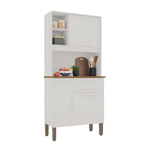 Kit Cozinha Salleto Lia 1,77m x 0,83m x 0,36m Branco