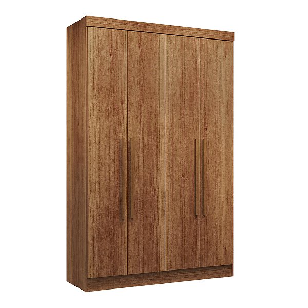 Guarda Roupa Salleto Linhares 2,13m x 1,26m x 0,47m 2 Portas Flex 2 Gavetas Cinamomo