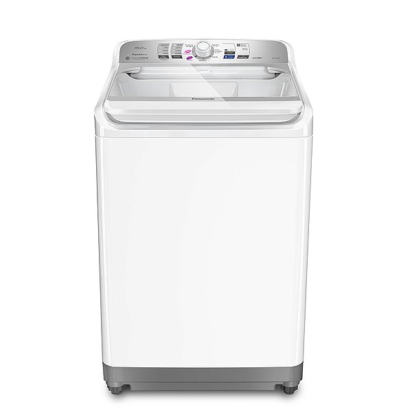 Máquina de Lavar Panasonic F150B1WA 15KG Smartsense Cesto Inox Branca