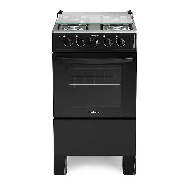 Fogão Itatiaia Star New 4 Bocas Preto Acendimento Automático