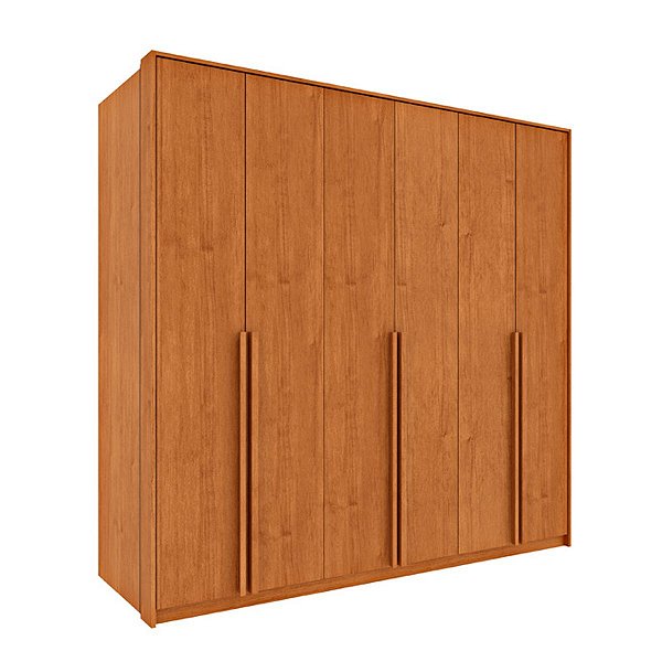 Guarda Roupas Tcil Master 6 Portas 2,01m x 2,24m x 0,46m Cinamomo