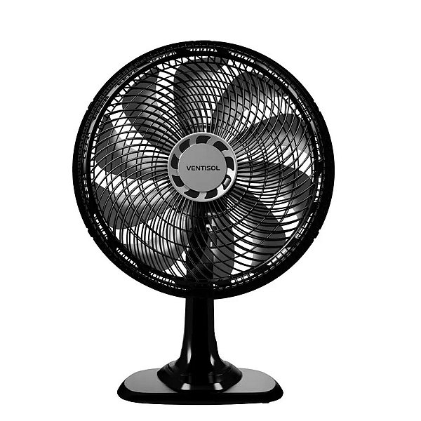 Ventilador de Mesa Ventisol Turbo 10 40cm Preto 127V 150W