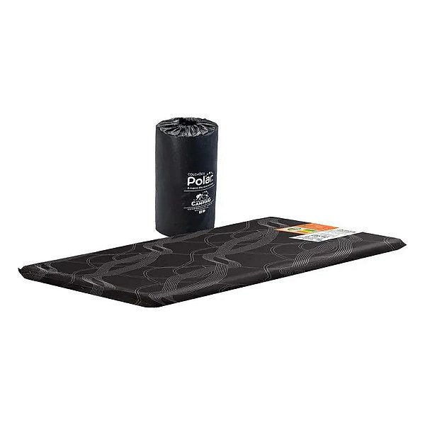 Colchonete Solteiro Polar Espuma D20 78x188x6cm para Camping, Visitas e Viagem