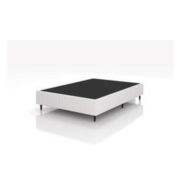 Base Box Plumatex Pinelle Branca Casal 1,38m x 1,88m Sem Chapa