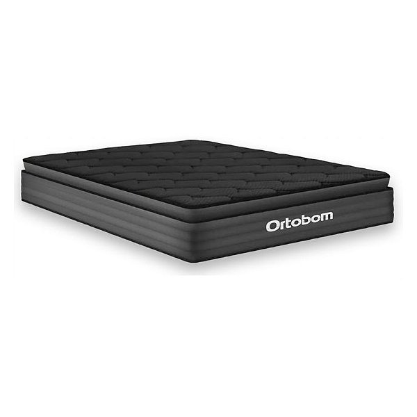 Colchão Ortobom Confort Black Queen Pillow Top 1,58m x 1,88m x 30cm