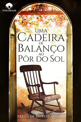 Uma cadeira de balanço ao pôr do sol