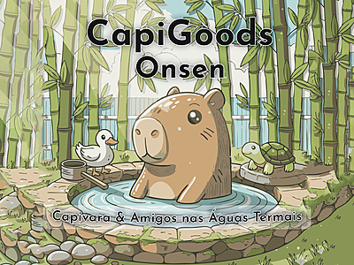 CapiGoods — Onsen: Capivara & Amigos nas Águas Termais