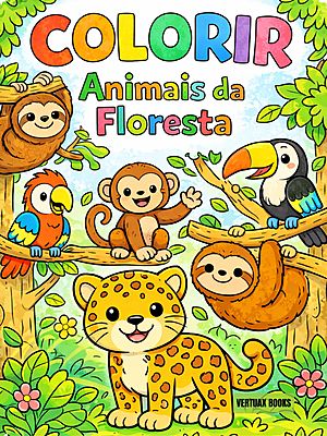 Animais da Floresta - Para Colorir