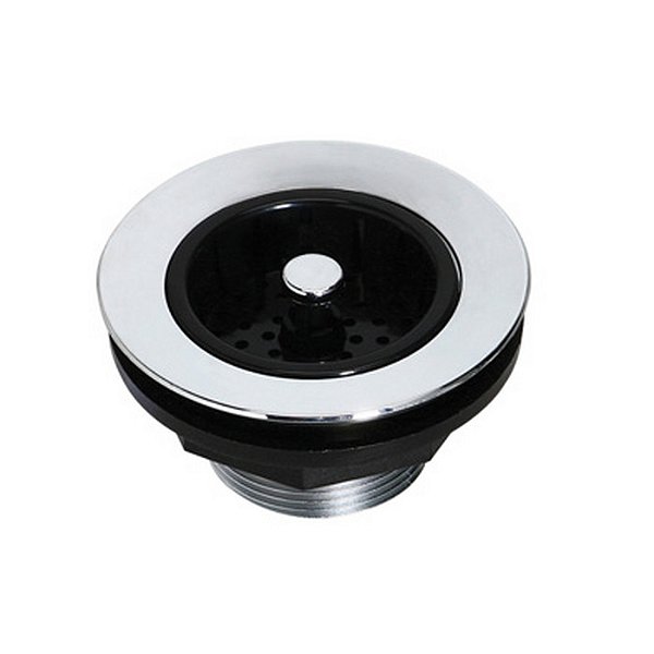 VALVULA AMERICANA PIA COZINHA CROMADA COM CESTINHA