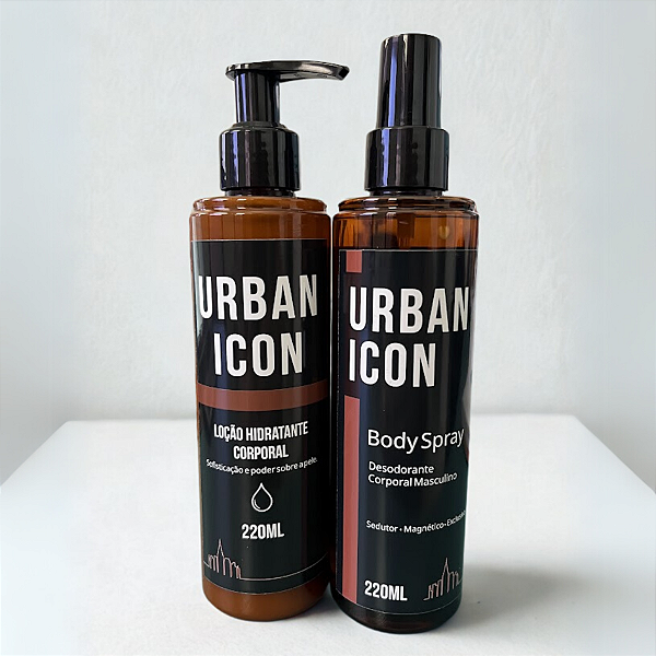 Kit Urban Icon | Loção Hidratante + Body Spray Masculino