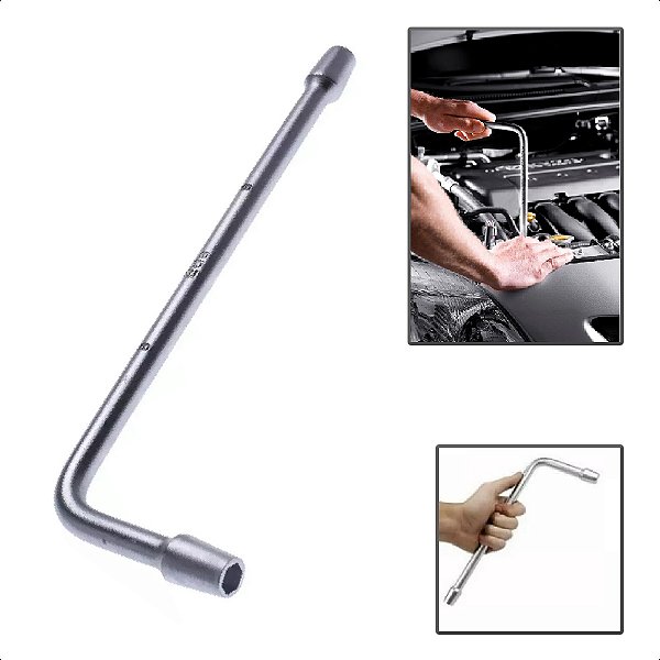 Chave Em L Sextavada Biela 8mm Em Aço Carbono