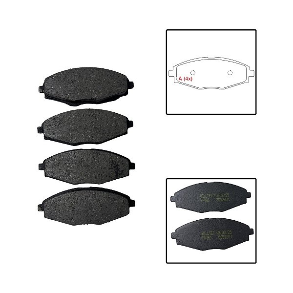 Pastilha Freio Dianteira Chery QQ 1.1 16V 2011>