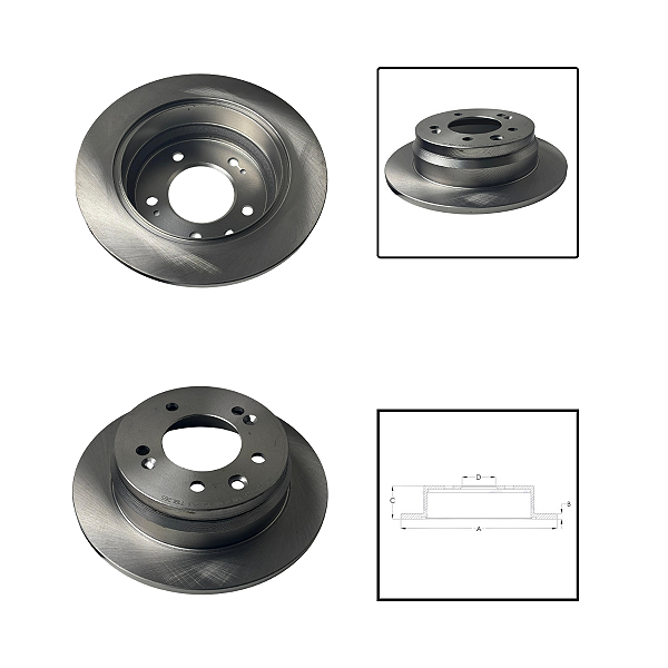 Disco Freio Tras T6 2.0 16V 2015 Em Diante