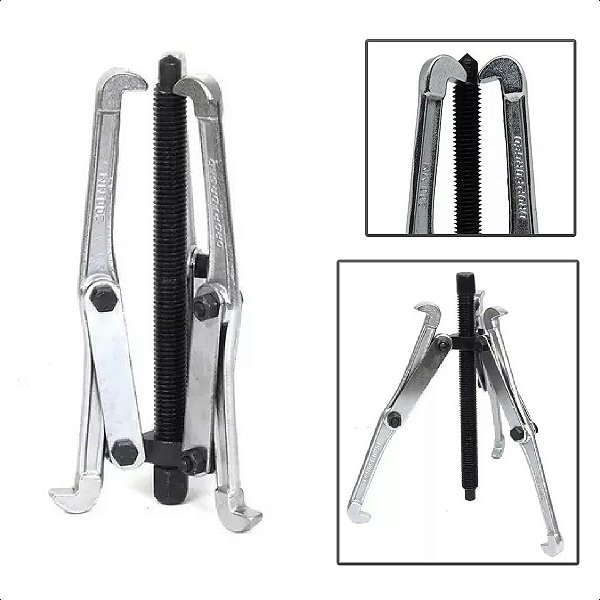 Sacador Polia E Rolamento Com 3 Garras Aço Carbono 08"Pols