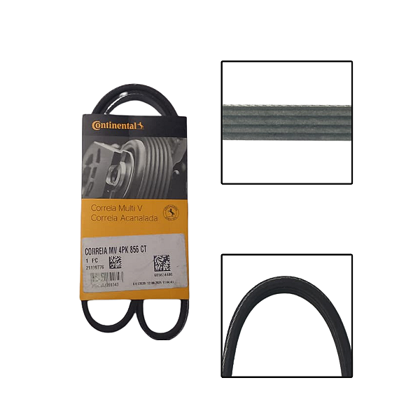 Correia Alternador Ar Condicionado 306 1.6 8V 1993 Em Diante