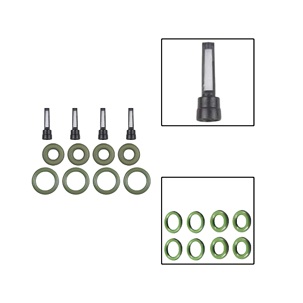 Kit Anel Vedação Bico Injetor Jac Chery Effa Com Filtro