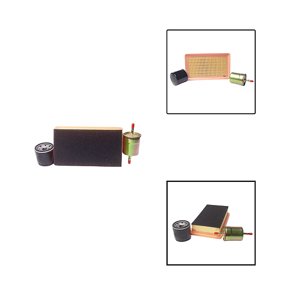 Kit Filtros Ar Óleo e Combustivel Effa V21 V22 V25 1.3 16V