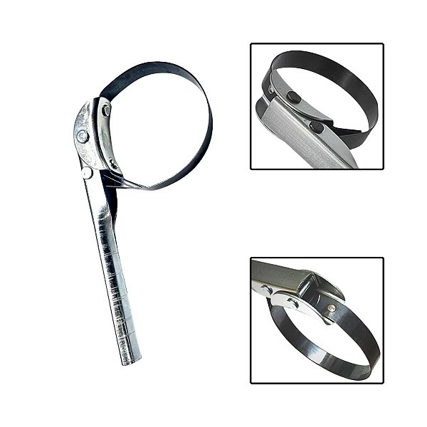 Saca Filtro de Óleo Tipo Cinta Ajustável 96mm