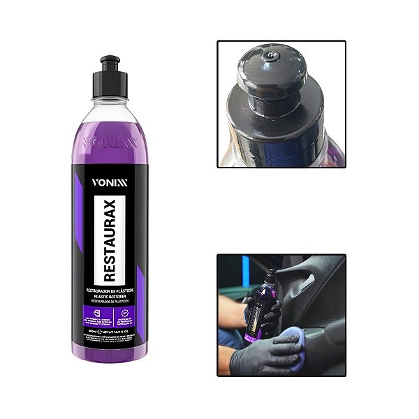 Revitalizador Plásticos Vonixx Restaurax 500ml Proteção