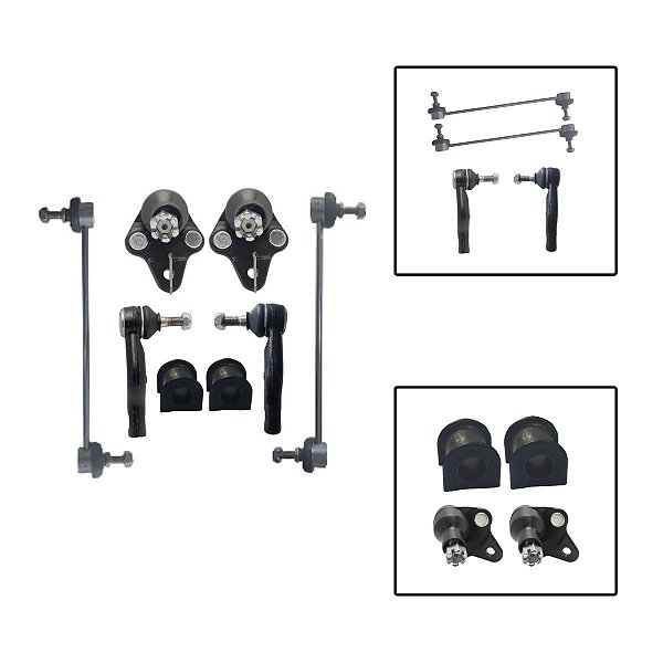 Kit Suspensão Diant Pivô Bieleta Bucha Terminal Lifan X60