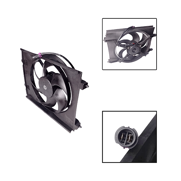 Ventoinha Eletroventilador Direito Effa V21 V22 V25 1.3 16V