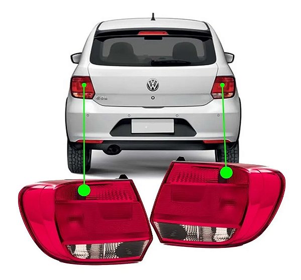 Par Lanterna Gol G6 2012 2013 2014 15 Cristal Arteb Original