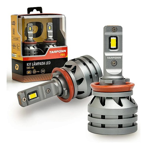 Kit Lâmpada Led Tx5 Pro 4000k H8/h9/h11/16-a 11000lm Tarponn