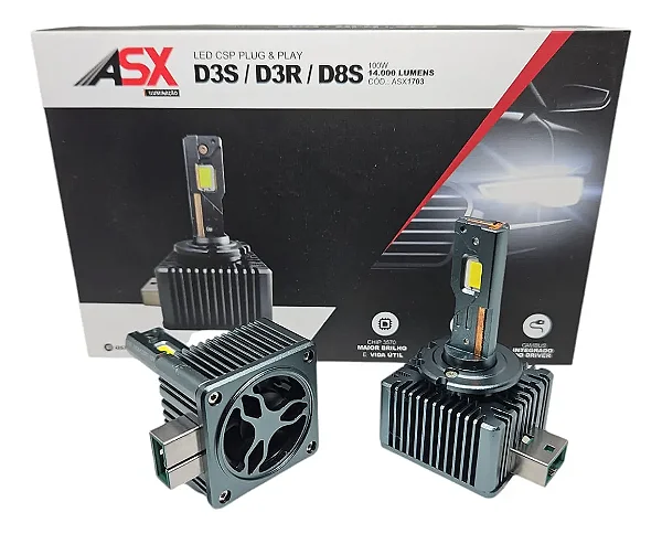 Kit Led Asx D3s/d3r/d8s 14000lm 100w 9-100v Cambus Integrado