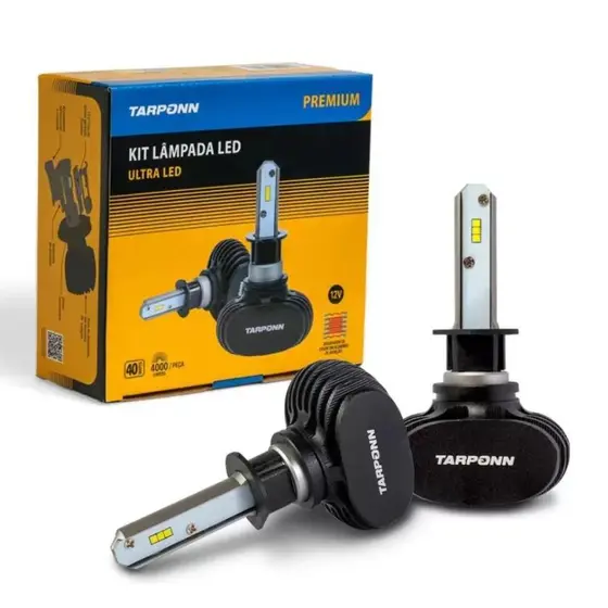 Kit Ultra Led Premium H1 Lâmpadas Tarponn 6000k 40w 4000lm