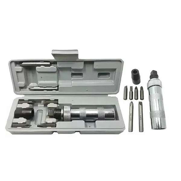 Kit Chave De Impacto Manual 1/2 Pol. Profissional Com Bits  4 Pol 10 Cm