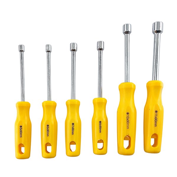 Kit Jogo 6 Peças Chave Canhão 5-11mm CRV