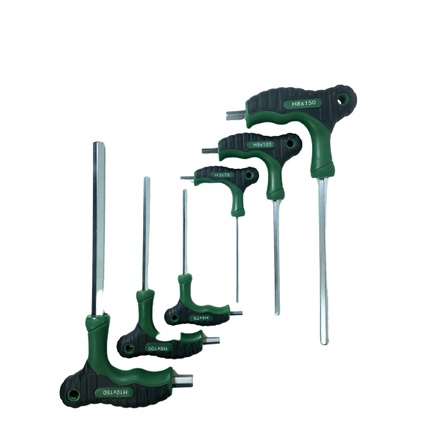 Kit Jogo De Chave Hexagonal Allen Tipo T Com 6 Peças Cr-v