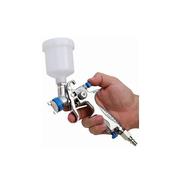 Pistola Retoque E Pintura Mini Hvlp Automotiva Pro535 Pi1